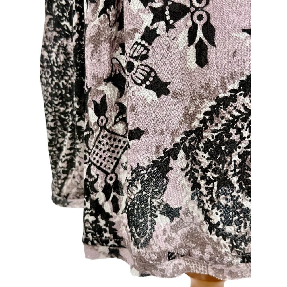 NWT Free People Crochet Lace Trim Cold Shoulder Mini Dress | Boho Coquette Fairy - Picture 13 of 16